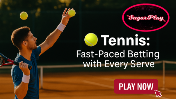 Tennis betting with Sugarplay - Live Grand Slam action, real-time odds, and match tracking.